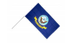 USA US Navy Hand Waving Flag