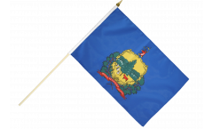 USA Vermont Hand Waving Flag