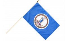 USA Virginia Hand Waving Flag