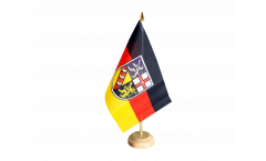 Germany Saarland Table Flag