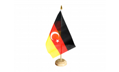 Friendship Germany - Turkey Table Flag