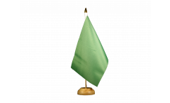 Unicolor green Table Flag