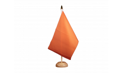Unicolor orange Table Flag