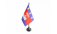 France Bordeaux Table Flag