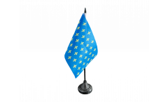France Fleur-de-lis, blue Table Flag