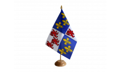France Picardie Table Flag
