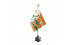 Frohe Ostern orange Easter Bunny Table Flag
