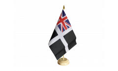 Great Britain St. Piran Cornwall Ensign Table Flag