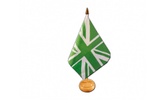 Great Britain Union Jack green Table Flag