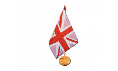 Great Britain Union Jack pink Table Flag