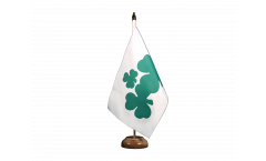 Ireland Shamrock Table Flag