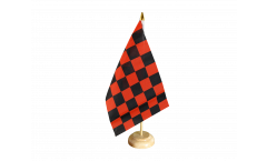Checkered red-black Table Flag