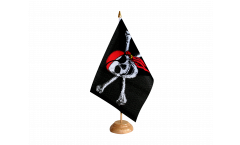 Pirate with bandana Table Flag