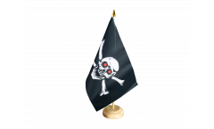 Pirate with red eyes Table Flag