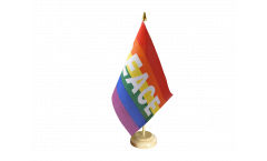 Rainbow with PACE Table Flag