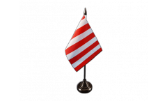 Stripe red-white Table Flag