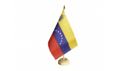 Venezuela 8 stars with coat of arms Table Flag