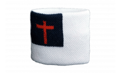 Christian Flag Wristband / sweatband - 2.5 x 3.15 inch