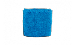 Schweißband unicolor light blue - 7 x 8 cm