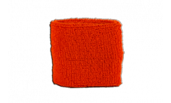 unicolor red orange Wristband / sweatband - 2.5 x 3.15 inch