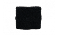 Unicolor black Wristband / sweatband - 2.5 x 3.15 inch