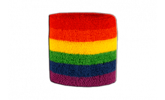 Rainbow Wristband / sweatband - 2.5 x 3.15 inch